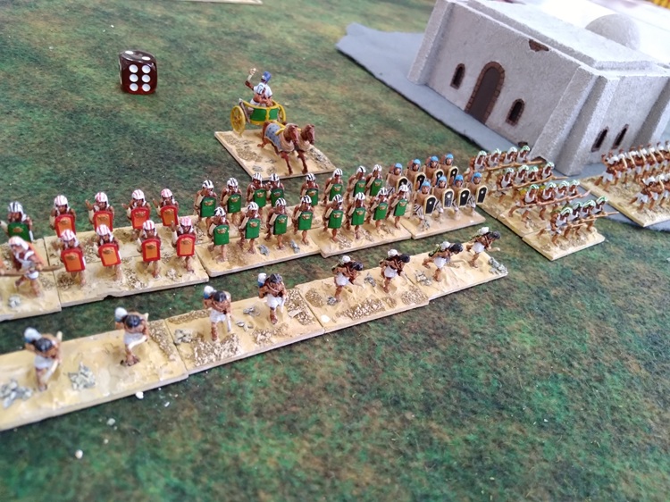 New Kingdom Egyptians in a 15mm DBMM game